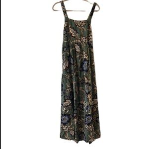 Floral Green Maxi Dress size s fits larger